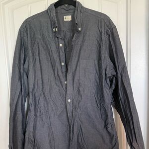 Jcrew Men's Gray Button down long sleeve